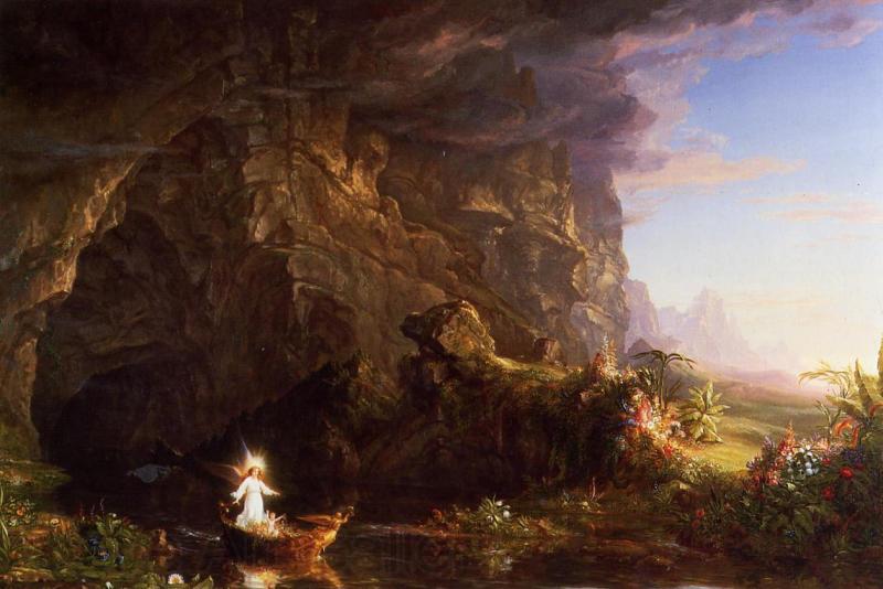 Thomas Cole The Voyage of Life Childhood France oil painting art